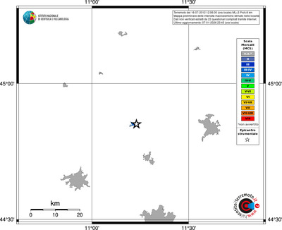 Mappa MCS - territori località