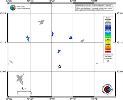 Mappa EMS - territori località