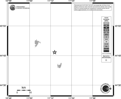 Mappa EMS - territori località