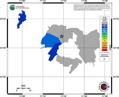 Mappa EMS - territori comuni