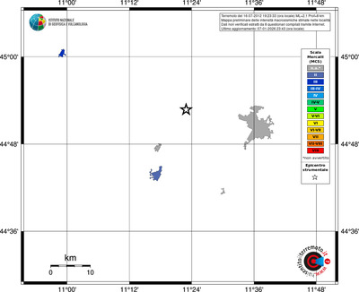 Mappa MCS - territori località