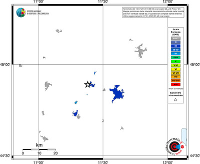 Mappa EMS - territori località