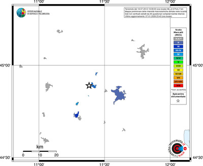 Mappa MCS - territori località