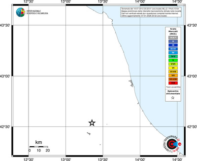 Mappa MCS - territori località
