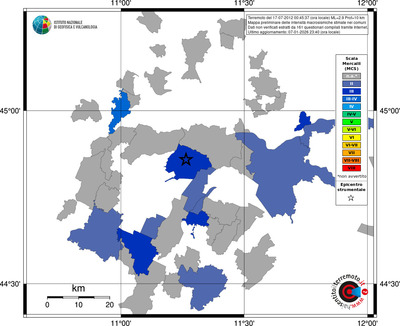 Mappa MCS - territori comuni