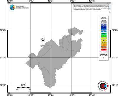 Mappa MCS - territori comuni