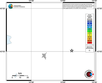 Mappa EMS - territori località