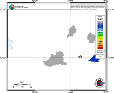 Mappa EMS - territori comuni