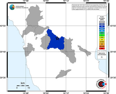 Mappa EMS - territori comuni