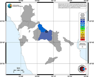 Mappa MCS - territori comuni