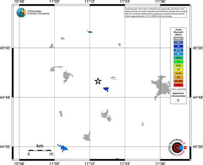 Mappa MCS - territori località