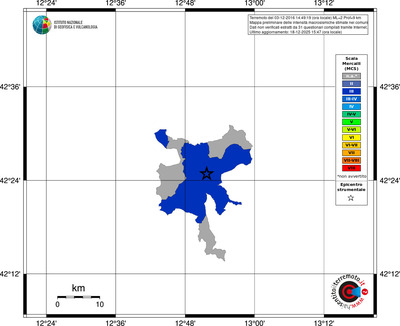 Mappa MCS - territori comuni