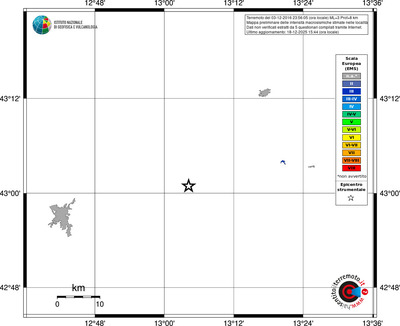 Mappa EMS - territori località