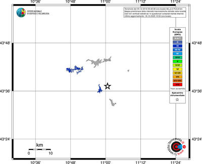 Mappa EMS - territori località