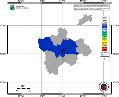 Mappa EMS - territori comuni