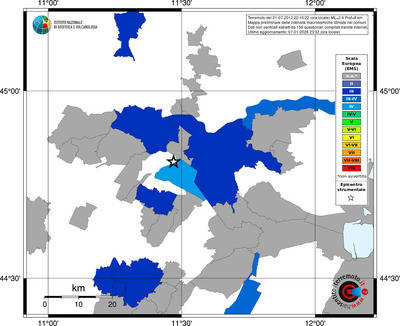 Mappa EMS - territori comuni