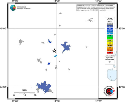 Mappa MCS - territori località
