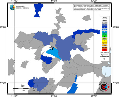 Mappa MCS - territori comuni