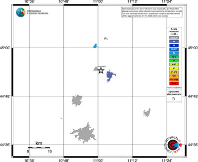 Mappa MCS - territori località