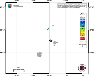 Mappa EMS - territori località