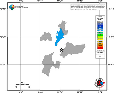 Mappa EMS - territori comuni
