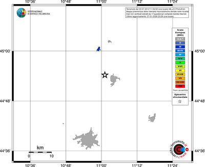 Mappa EMS - territori località