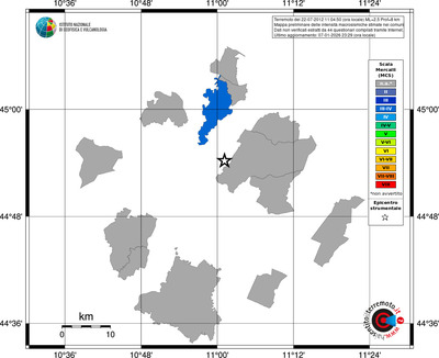 Mappa MCS - territori comuni