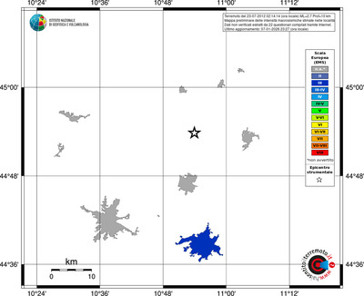 Mappa EMS - territori località