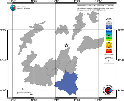 Mappa EMS - territori comuni