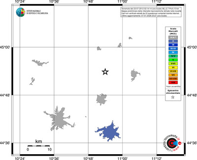 Mappa MCS - territori località