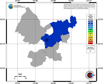 Mappa EMS - territori comuni