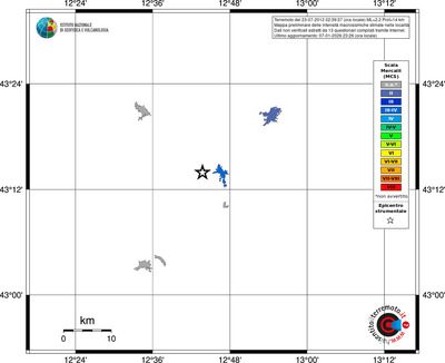 Mappa MCS - territori località