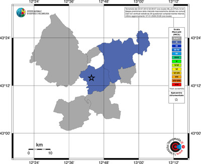Mappa MCS - territori comuni