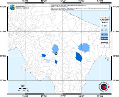 Mappa territorio comunale con almeno 3 questionari
