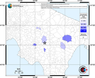 Mappa territorio comunale con almeno 3 questionari