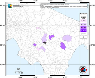 Mappa territorio comunale con almeno 3 questionari