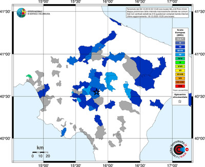 Mappa EMS - territori comuni