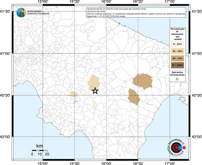 Mappa territorio comunale con almeno 3 questionari