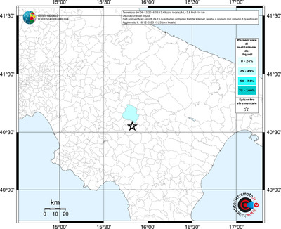 Mappa territorio comunale con almeno 3 questionari