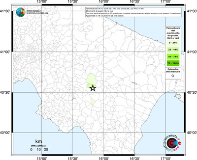 Mappa territorio comunale con almeno 3 questionari