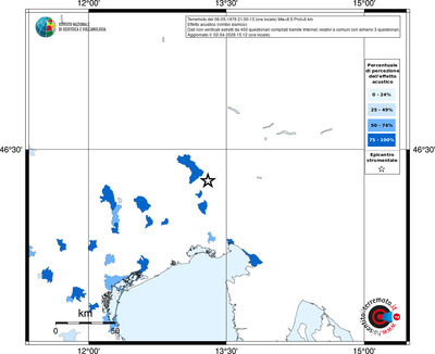 Mappa territorio comunale con almeno 3 questionari