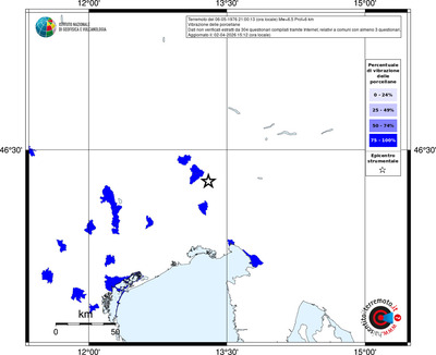 Mappa territorio comunale con almeno 3 questionari