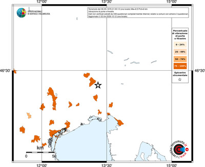 Mappa territorio comunale con almeno 3 questionari