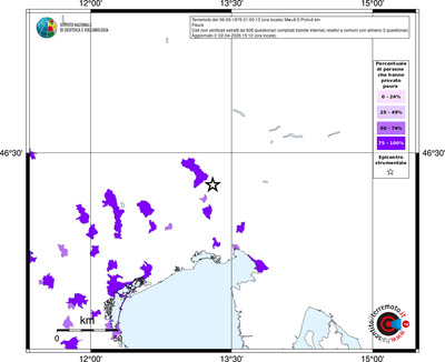 Mappa territorio comunale con almeno 3 questionari