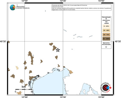 Mappa territorio comunale con almeno 3 questionari