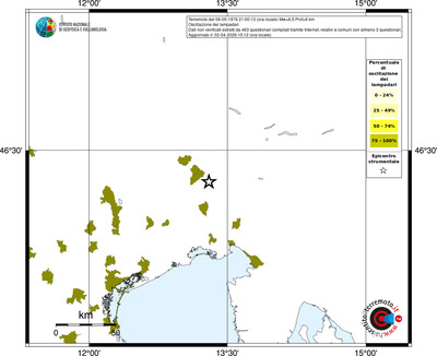 Mappa territorio comunale con almeno 3 questionari