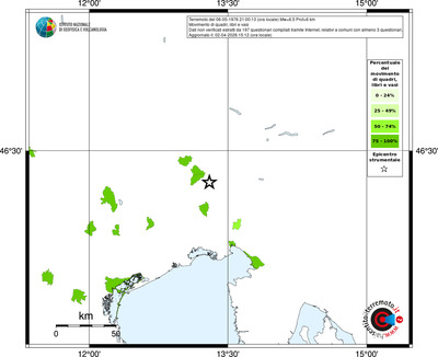 Mappa territorio comunale con almeno 3 questionari
