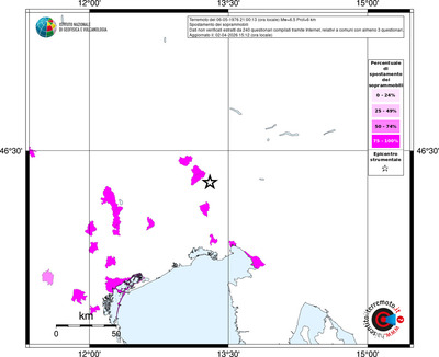Mappa territorio comunale con almeno 3 questionari