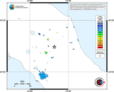 Mappa EMS - territori località