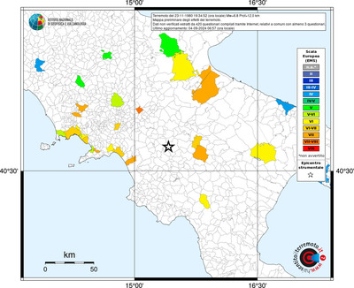 Mappa EMS riferita ai limiti comunali